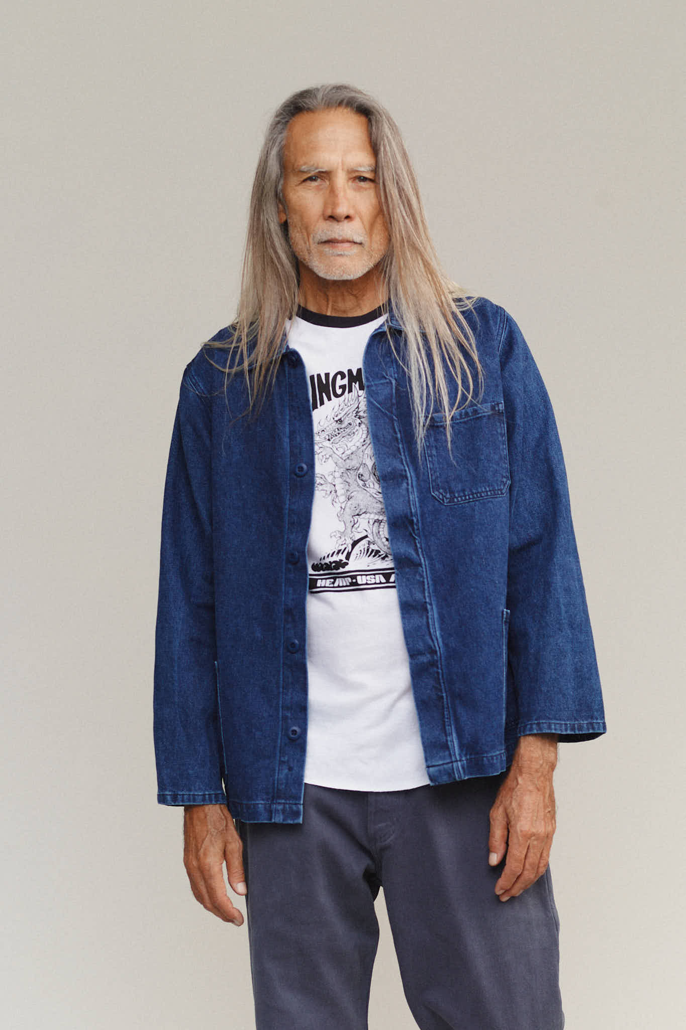 Denim Olympic Jacket - Image 10