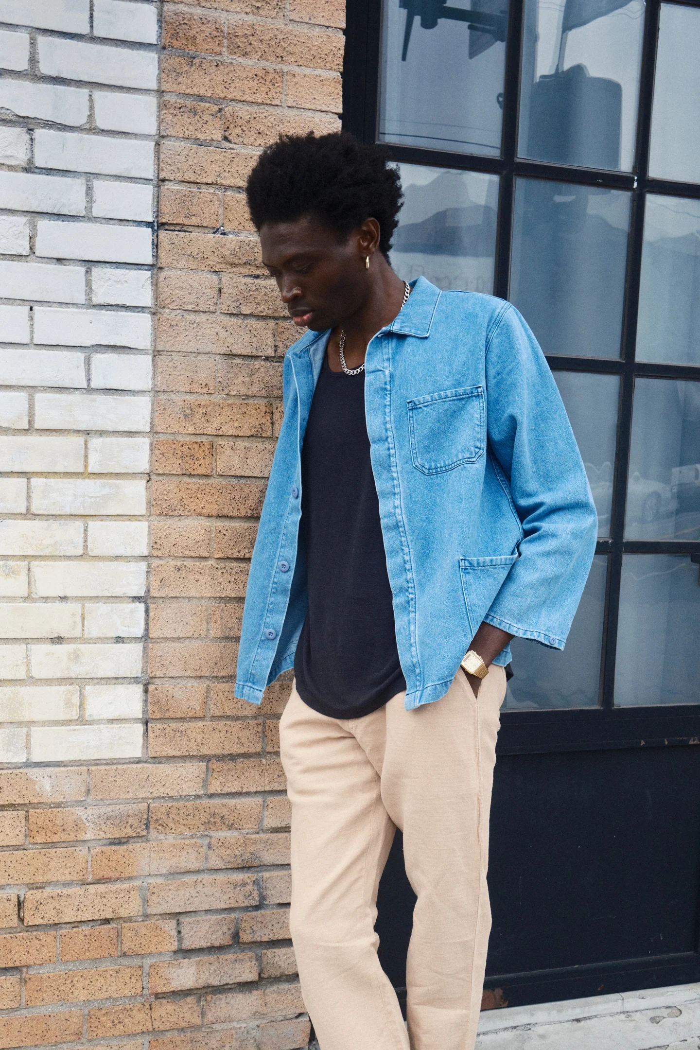 Denim Olympic Jacket - Image 6