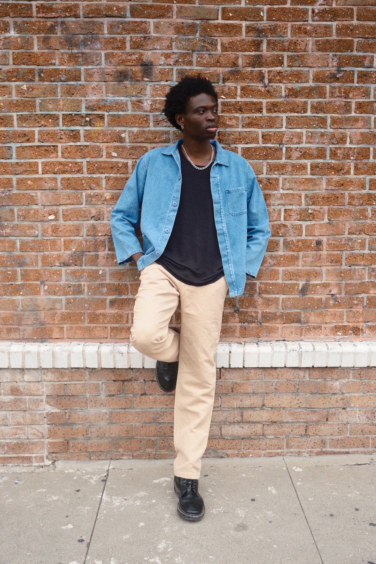 Denim Olympic Jacket - Image 7