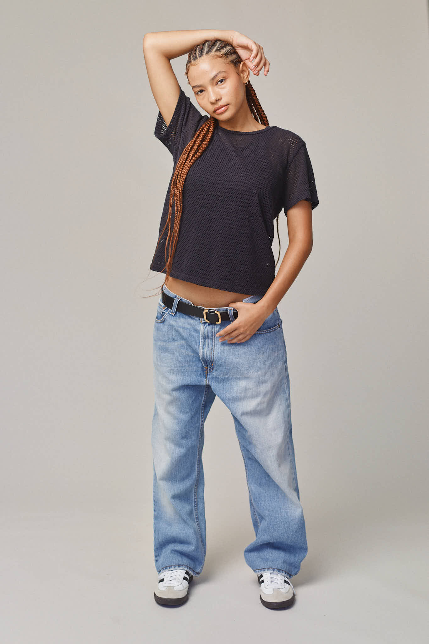 Carmen Mesh Cropped Tee - Image 5