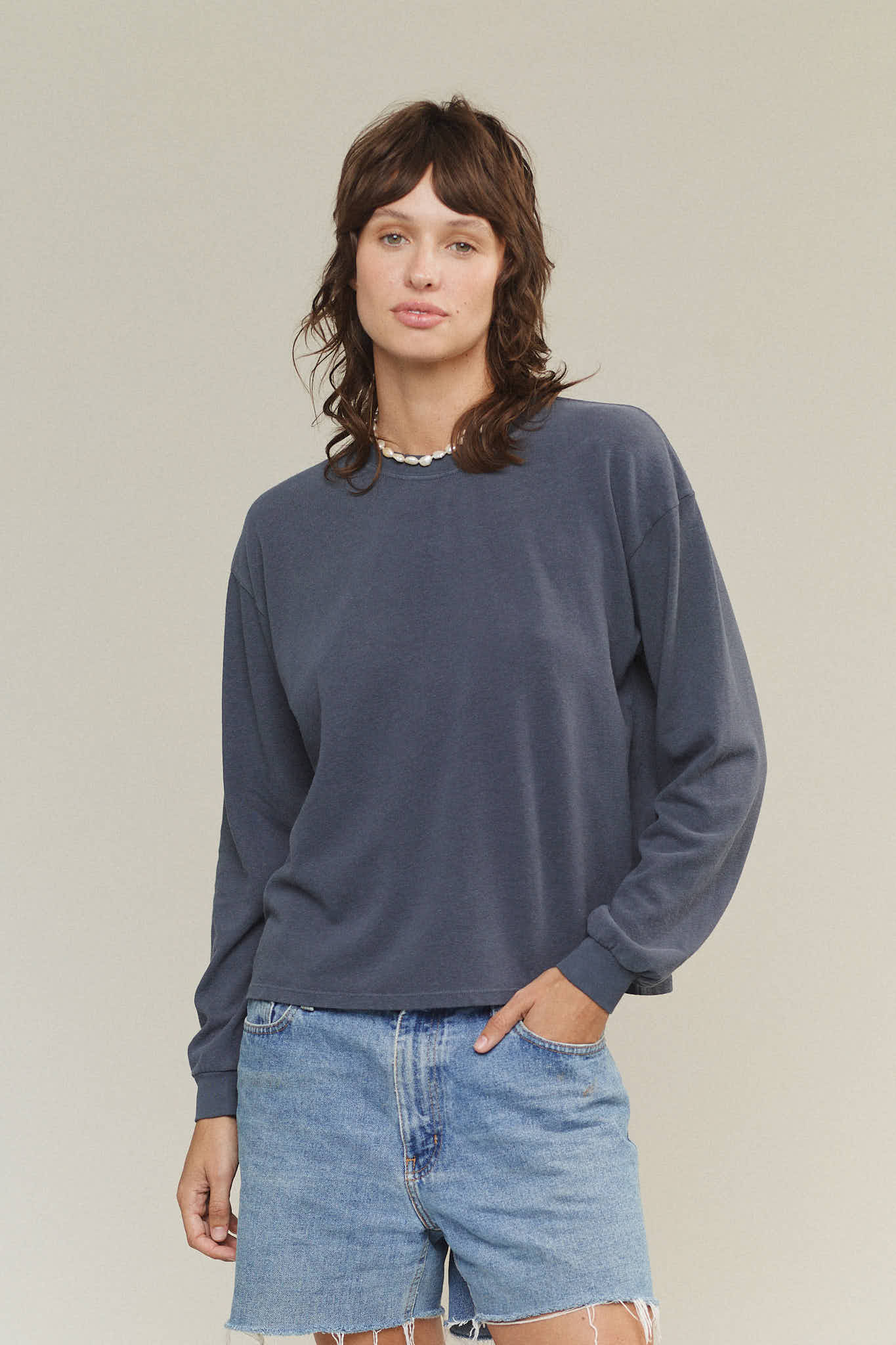 Cropped Long Sleeve Tee - Image 5