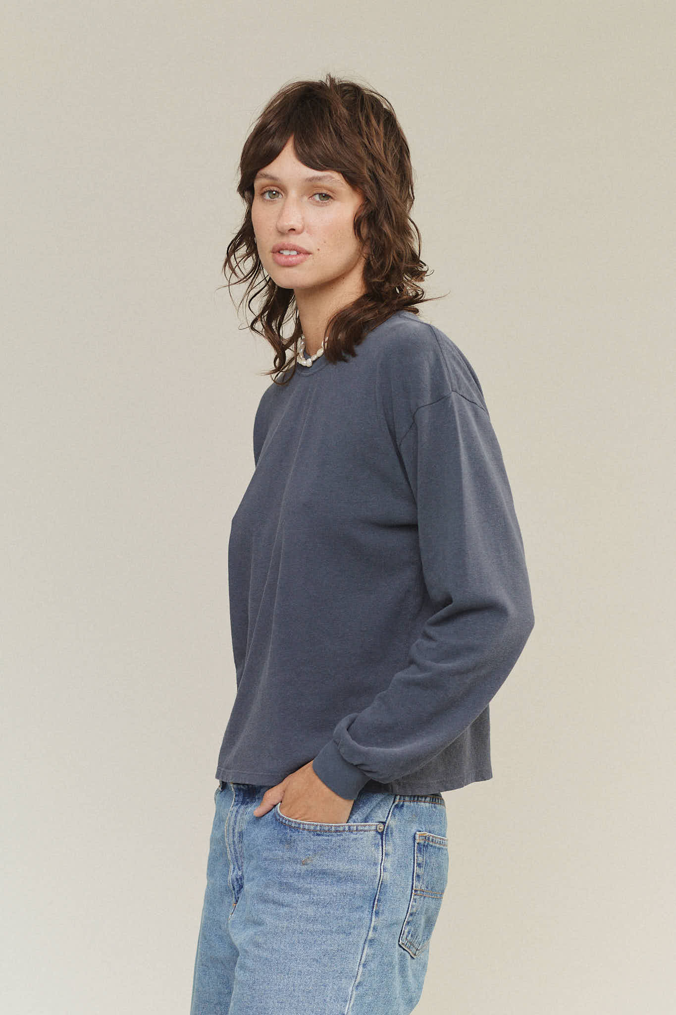 Cropped Long Sleeve Tee - Image 8