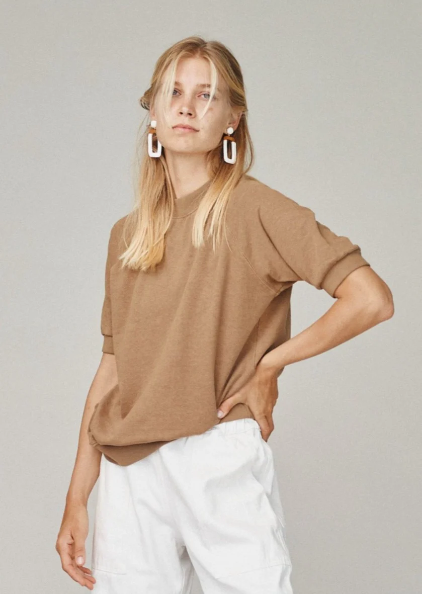 Short Sleeve Raglan Fleece Sweatshirt - Image 12