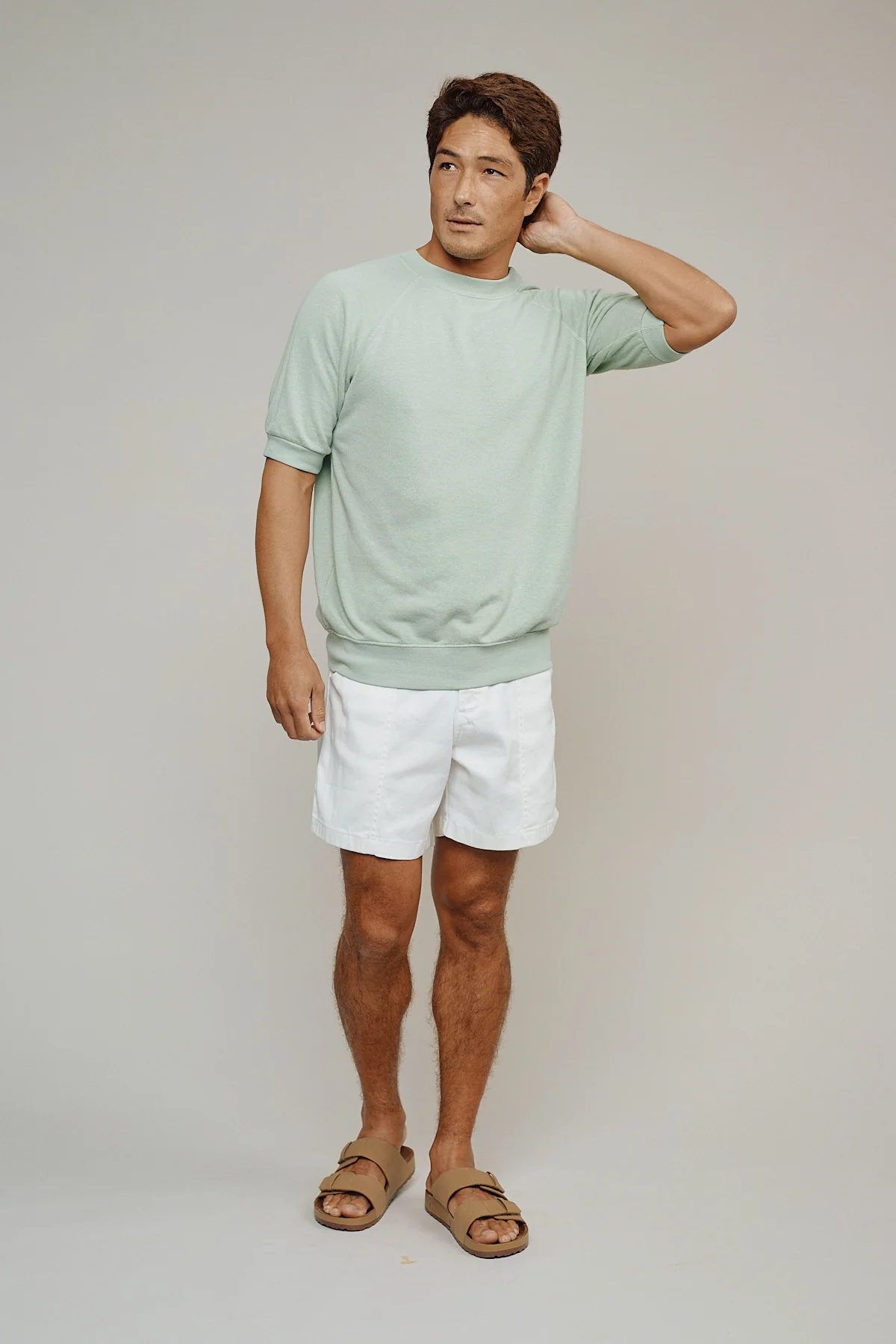 Short Sleeve Raglan Fleece Sweatshirt - Image 5