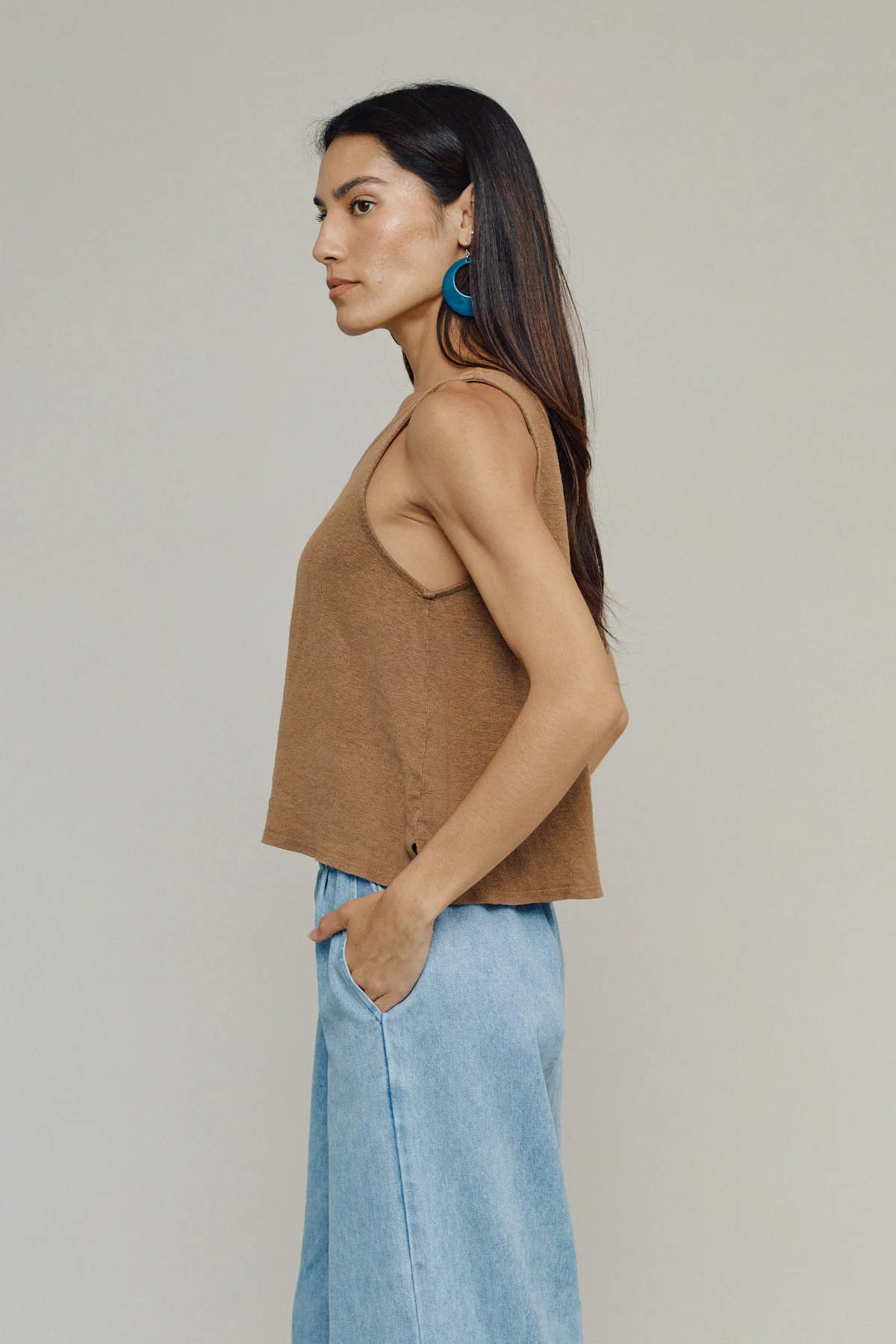 Sophie 100% Hemp Cropped Tank Top - Image 3